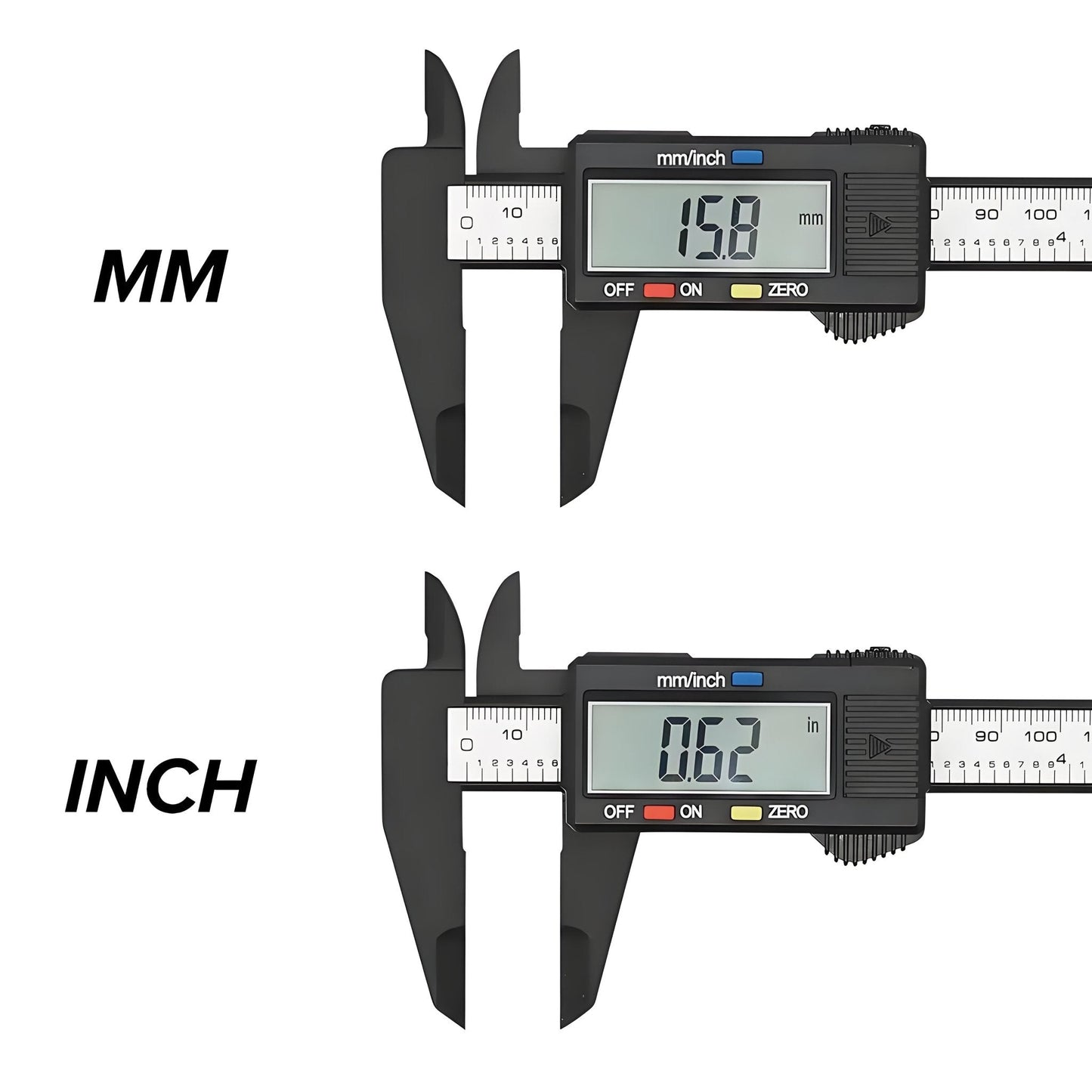 150mm 100mm Electronic Digital Caliper Dial Vernier Caliper Gauge Micrometer Measuring Tool Digital Ruler