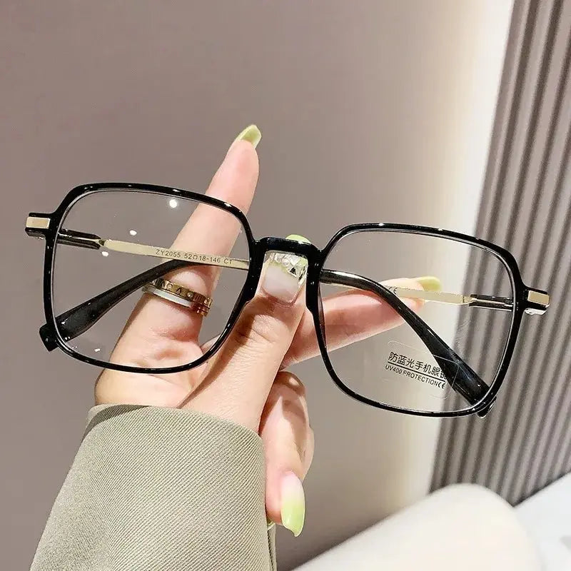 Photochromic Anti Radiation Glasses Metal Eyeglass For Woman Men